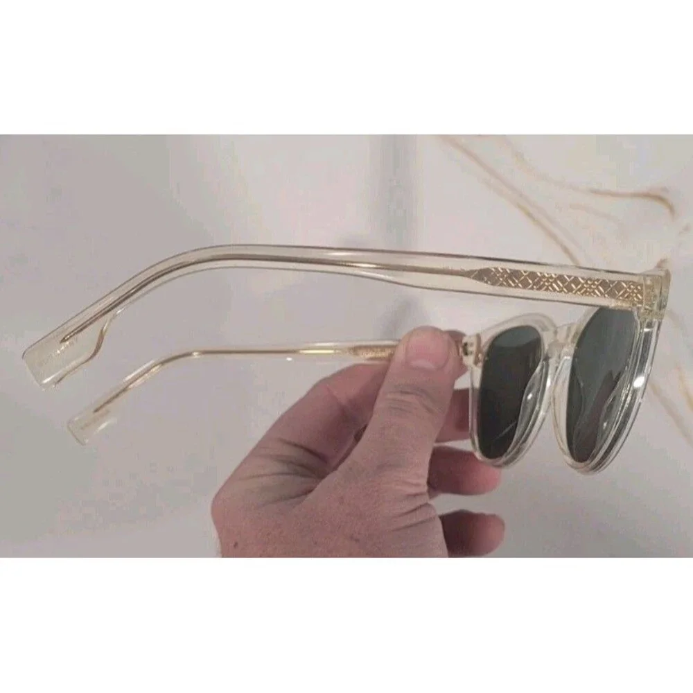 BURBERRY Men's Clear Frame Sunglasses Gold Inlay B 4310-F 3852 71 145